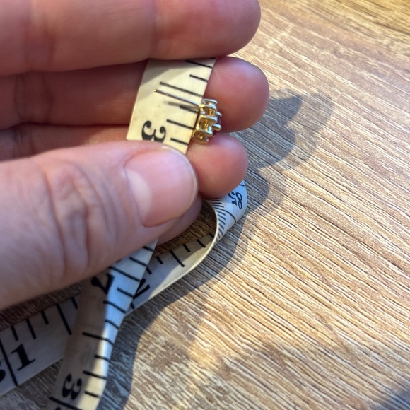 14k Gold ruby and diamond Stud Earrings - Picture 6 of 7